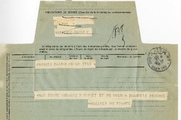 [Telegrama] 1971 octubre 22, Paris, Francia [a] Pablo Neruda  [manuscrito] François Perroux.