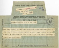 [Telegrama] 1971 octubre 21, Copenhague, Dinamarca [a] Pablo Neruda  [manuscrito] Andrés Sepúlveda.