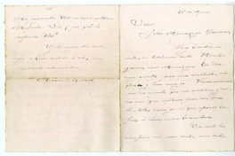 [Carta] [1914] marzo 28, Santiago, Chile [a] Julio Munizaga  [manuscrito] María Monvel.
