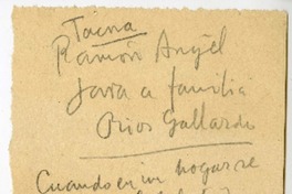 [Conrado Ríos Gallardo]  [manuscrito] Joaquín Edwards Bello.