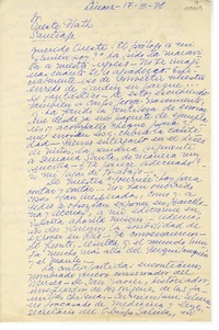 [Carta] 1978 marzo 17, Linares, Chile [a] Oreste Plath  [manuscrito] Emma Jauch.