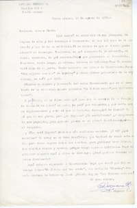 [Carta] 1978 agosto 20, Punta Arenas, Chile [a] Oreste Plath  [manuscrito] Osvaldo Wegmann H.