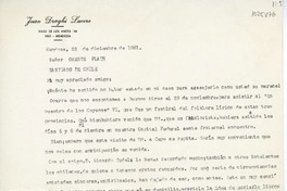 [Carta] 1981 diciembre 22, Mendoza, Argentina [a] Oreste Plath, Santiago de Chile  [manuscrito] Juan Lucero Draghi.