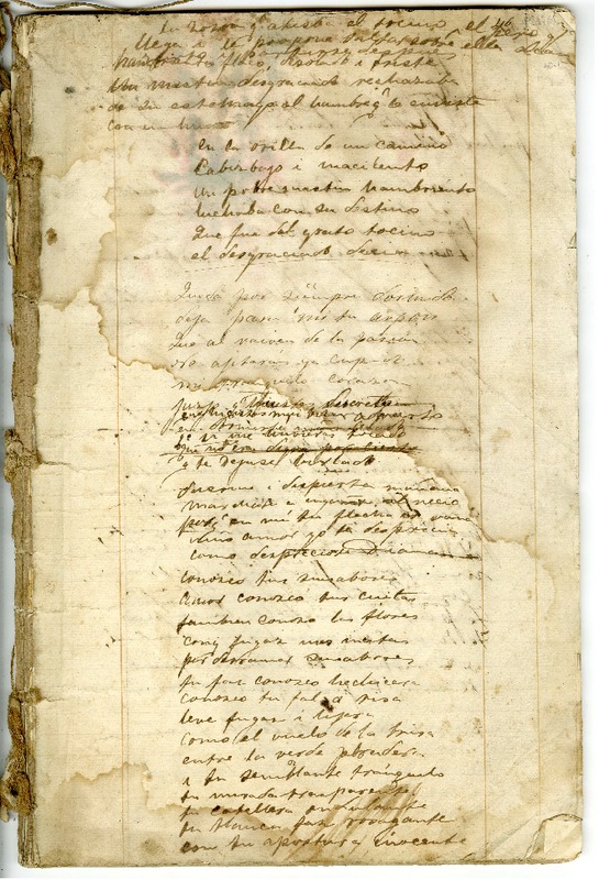 [Cuaderno de poemas]  [manuscrito] Eusebio Lillo.