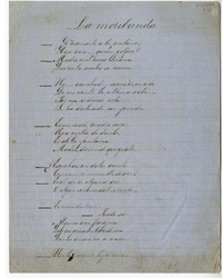 La moribunda  [manuscrito] Eusebio Lillo.