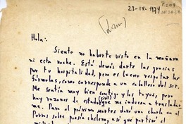 [Carta] 1974 noviembre 23, Lima, Perú [a] Juan Cristobal  [manuscrito] Jorge Teillier.