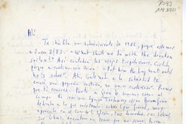 [Carta] 1983 enero 3, Santiago, Chile [a] [un amigo]  [manuscrito] Jorge Teillier.