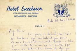 [Carta] 1976 noviembre 23, Santiago el Sur de Chile [al] Viejo Rincón [Juan Cristobal]  [manuscrito] Jorge Teillier.