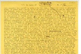 [Carta] 1948 junio 14, Nueva York [a] Lola Falcón  [manuscrito] Luis Enrique Délano.