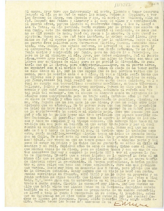 [Carta] [1950] enero 31, [México] [a] Lola Falcón  [manuscrito] Luis Enrique Délano.