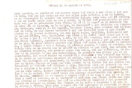 [Carta] 1949 agosto 13, México [a] Lola Falcón  [manuscrito] Luis Enrique Délano.