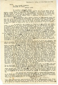 [carta] 1953 enero 19, Santiago, Chile [a] Juan Guzmán Cruchaga  [manuscrito] Víctor Domingo Silva.