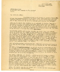 [Carta] 1968 septiembre 6, Santiago, Chile [a] Jorge Cash  [manuscrito] Magdalena Petit.