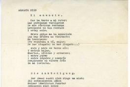 El anuncio  [manuscrito] Alberto Ried Silva.