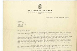 [Carta] 1965 mayo 24, Santiago, Chile [a] Pedro Olmos  [manuscrito] Carlos Sander.