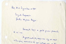 [Carta] 1981 diciembre 18, Río de Janeiro, Brasil [a] Lidia Neghme  [manuscrito] Mario da Silva Brito.