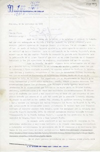 [Carta] 1982 noviembre 30, Chillán, Chile [a] Oreste Plath  [manuscrito] Juan Gabriel Araya.