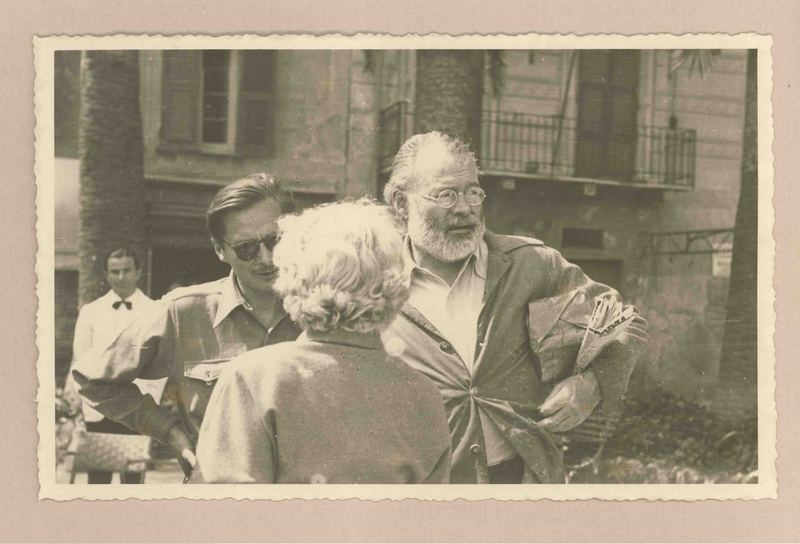 [Ernest Hemingway en Italia]  [fotografía].