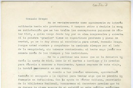 [Carta] 1937 diciembre 27, Rancagüa, Chile [a] Gonzalo Drago  [manuscrito] Oscar Castro.