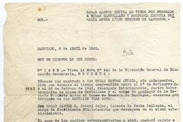 [Decreto de nombramiento] 1943 abril 6, Rancagüa, Chile [de] Oscar Castro  [manuscrito].