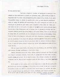 [Carta] 1974 enero 27, Isla Negra, Chile [a] Juan Guzmán Cruchaga  [manuscrito] Hernán del Solar.