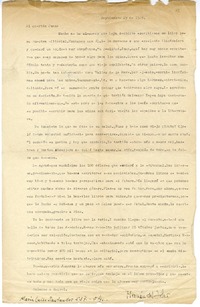 [Carta] 1949 septiembre 29, Santiago, Chile [a] Juan Guzmán Cruchaga  [manuscrito] Hernán del Solar.