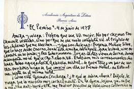 [Carta] 1978 junio 4, Buenos Aires, Argentina [a] María Carolina Geel  [manuscrito] Manuel Mujica Lainez.