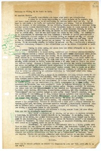 [Carta] 1953 junio 24, Santiago de Chile [a] Mi querida Gladys  [manuscrito] Matilde Ladrón de Guevara.