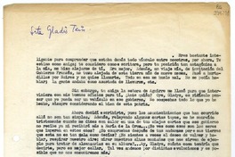 [Carta] [1953] [Santiago] [a] Gladys Thein  [manuscrito] Matilde [Ladrón de Guevara].