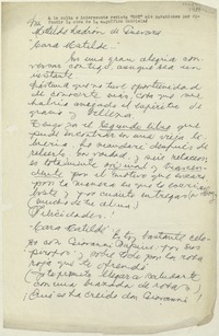 [Carta] 1986 octubre 3, Buenos Aires, Argentina [a] Matilde Ladrón de Guevara  [manuscrito] Gabriel Fagnilli Fuentes.