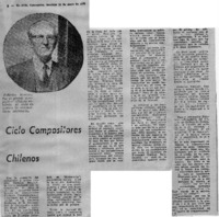 Ciclo compositores Chilenos