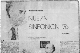 Nueva Sinfonía ´76 Alfonso Letelier