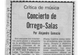 Crítica de Música Concierto de Orrego-Salas