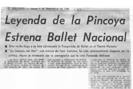 Leyenda de La Pincoya estrena Ballet Nacional