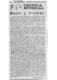 Crítica Musical Bach y Vivaldi