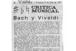 Crítica Musical Bach y Vivaldi