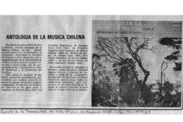 Antología de la música chilena