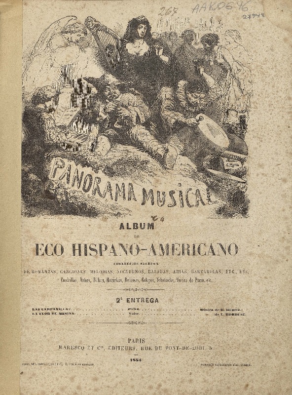 Album de El eco Hispano-Americano colección de romanzas, canciones, melodías... etc. 2a. entrega [para piano] [música] : Maresco ed.