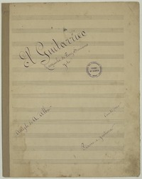 El Guitarrico zarzuela ; jota para canto y guitarra [música] : A. Pérez Soriano ; arreglada por Antonio Alba.