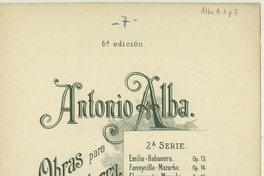 El ensueño mazurka [para] guitarra [música] : Antonio Alba.