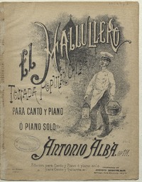 El Hallullero tonada popular chilena para canto y piano o piano solo [música] : Antonio Alba.