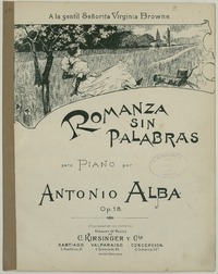 Romanza sin palabras para piano [música] : Antonio Alba