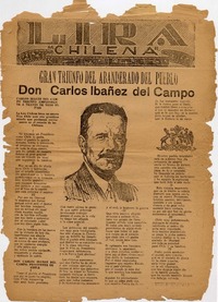 Don Carlos Ibañez del Campo : gran triunfo del abanderado del pueblo.
