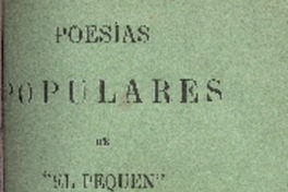 Poesías populares : tomo VII de "El Pequén".