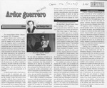Ardor guerrero  [artículo] Rodrigo Pinto.