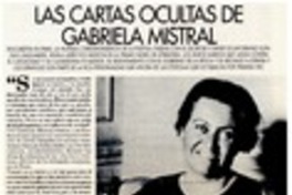Las cartas ocultas de Gabriela Mistral