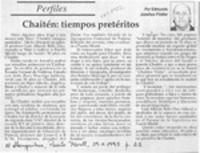 Chaitén, tiempos pretéritos  [artículo] Edmundo Johnson Fiedler.