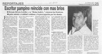 Escritor pampino reincide con más bríos  [artículo] José Astudillo G.