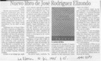 Nuevo libro de José Rodríguez Elizondo  [artículo] M. R.