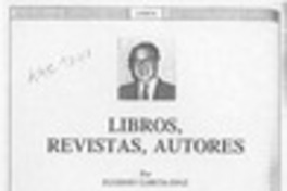 Libros, revistas, autores  [artículo] Eugenio García-Díaz.